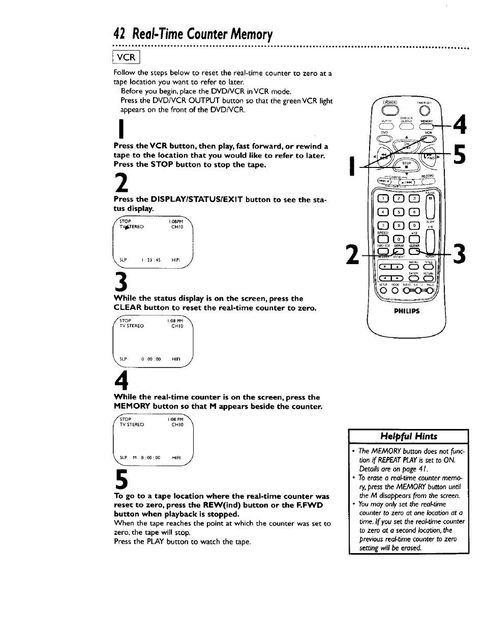 Philips DV900VHS0I User Manual | Page 42 / 84