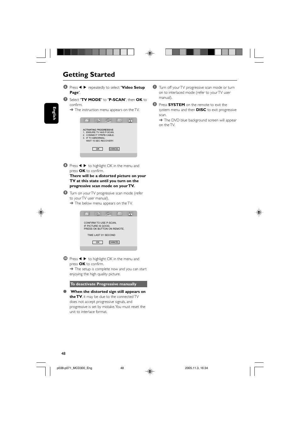 Getting started | Philips MCD300 User Manual | Page 14 / 37