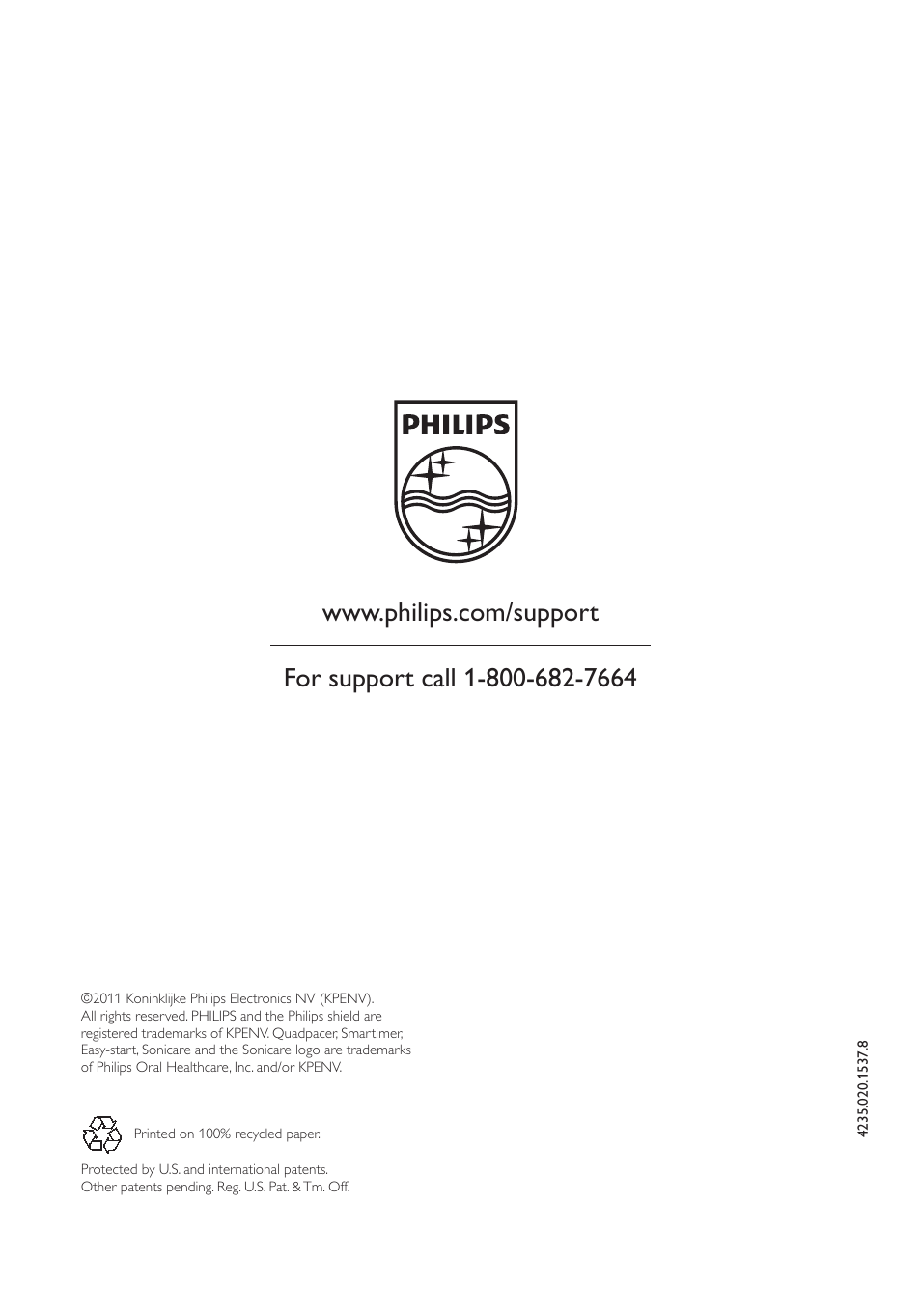 Philips Essence e5000 User Manual | Page 20 / 20