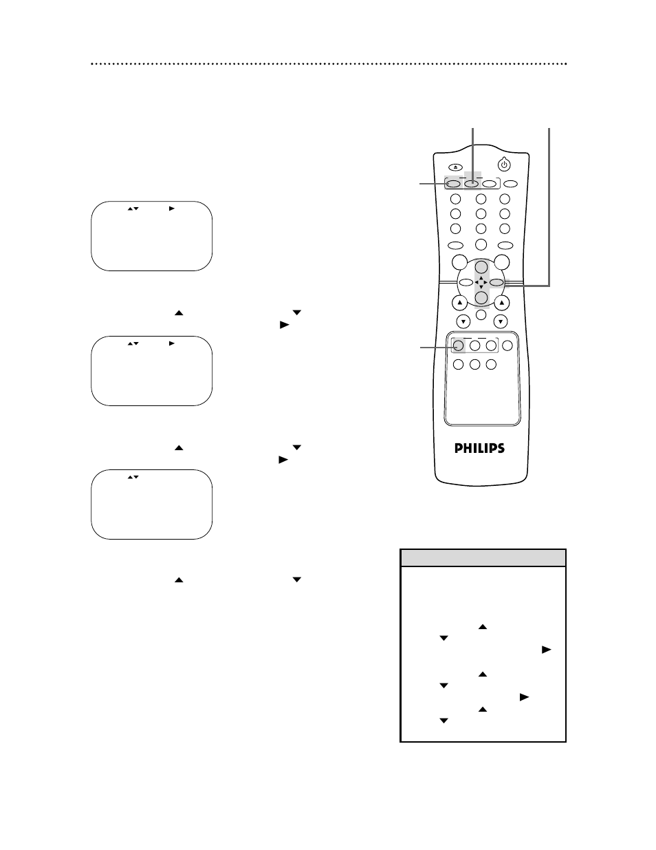 Language selection 15 | Philips VR624CAT User Manual | Page 15 / 54