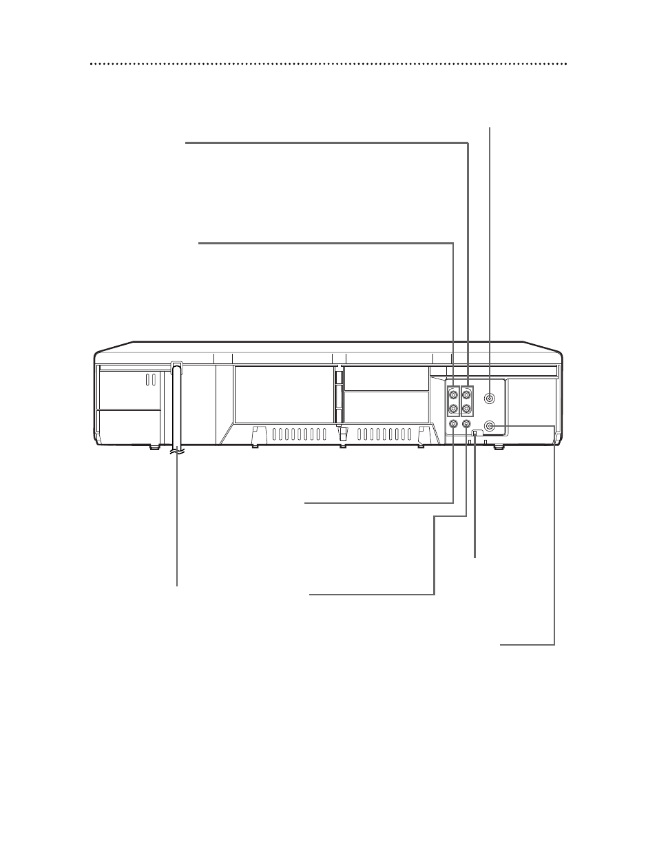 28 rear panel | Philips VR624CAT User Manual | Page 28 / 54