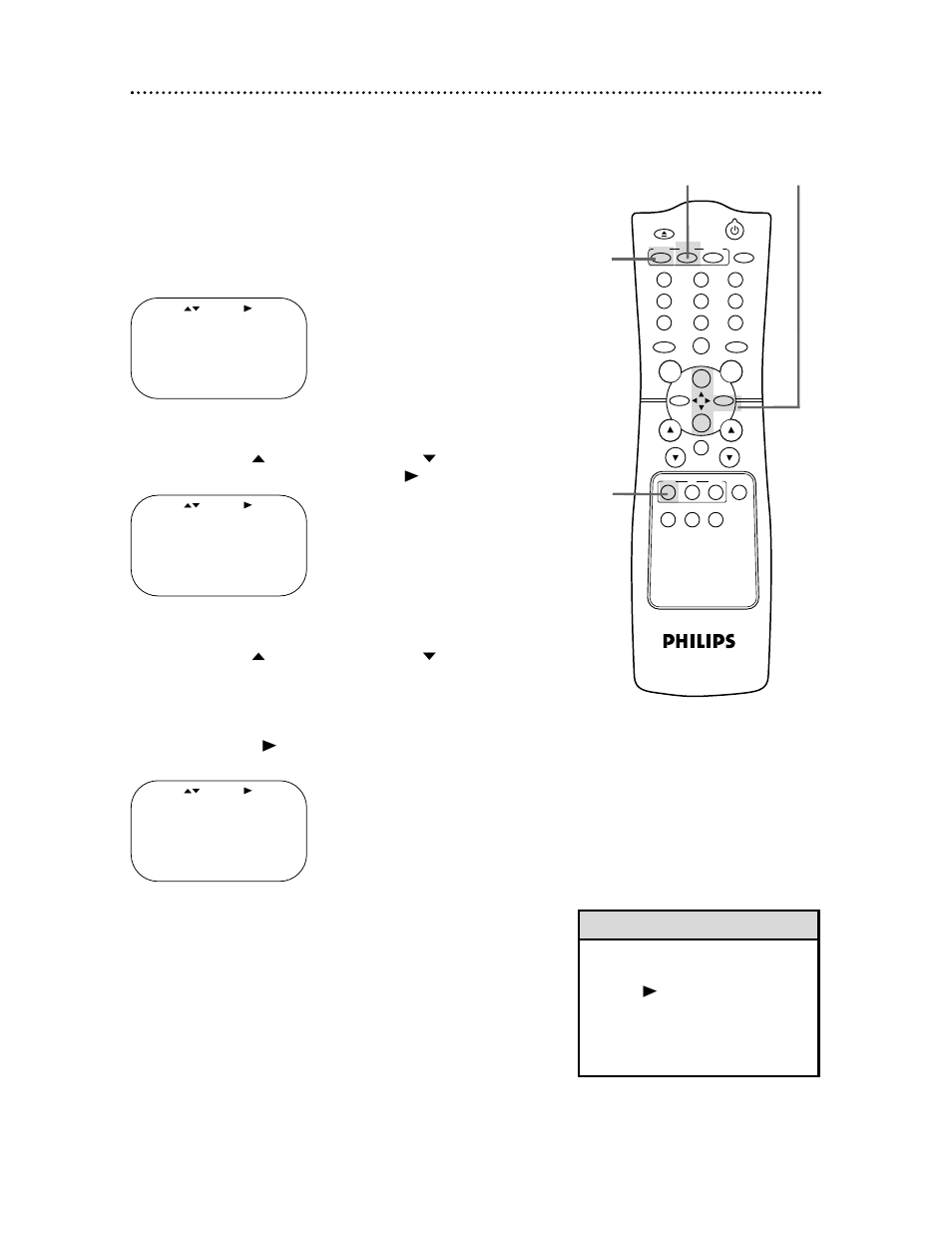 38 repeat play | Philips VR624CAT User Manual | Page 38 / 54