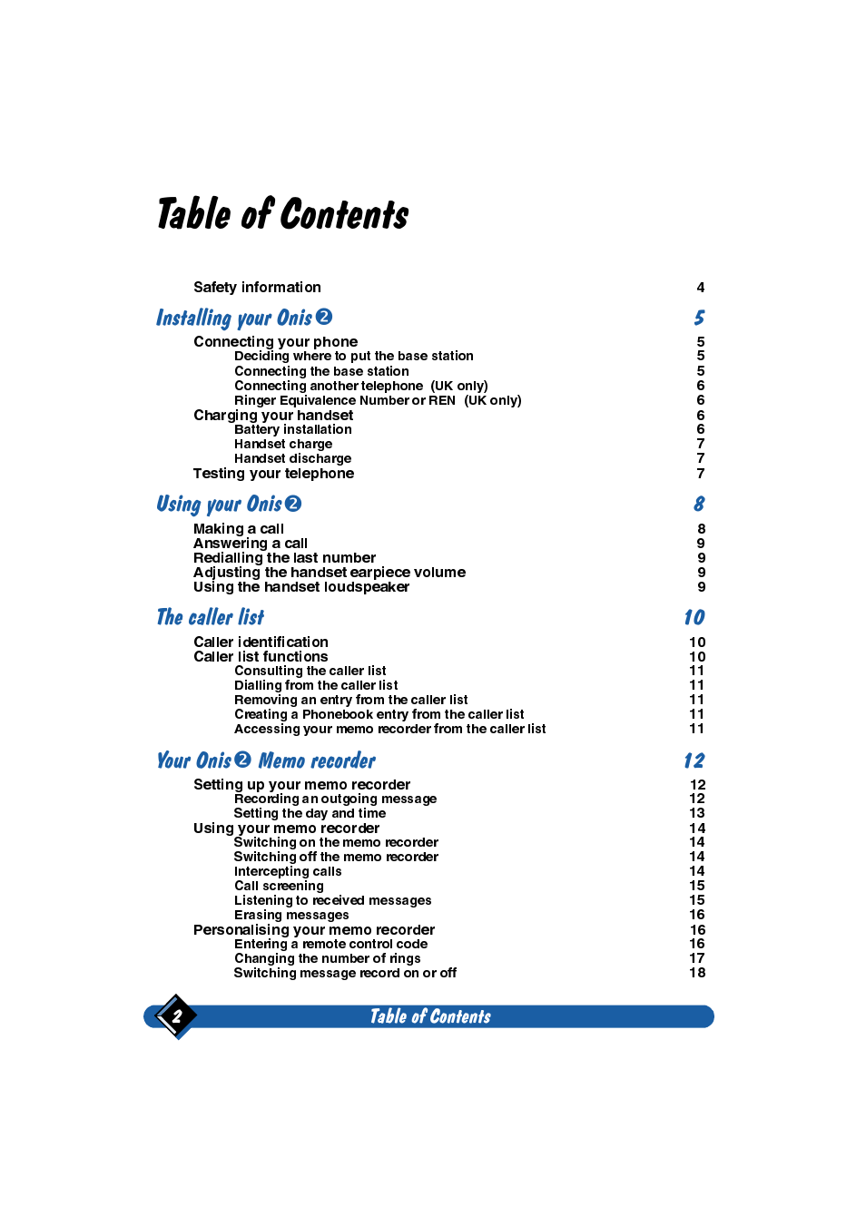 Philips Onis 2 User Manual | Page 6 / 38