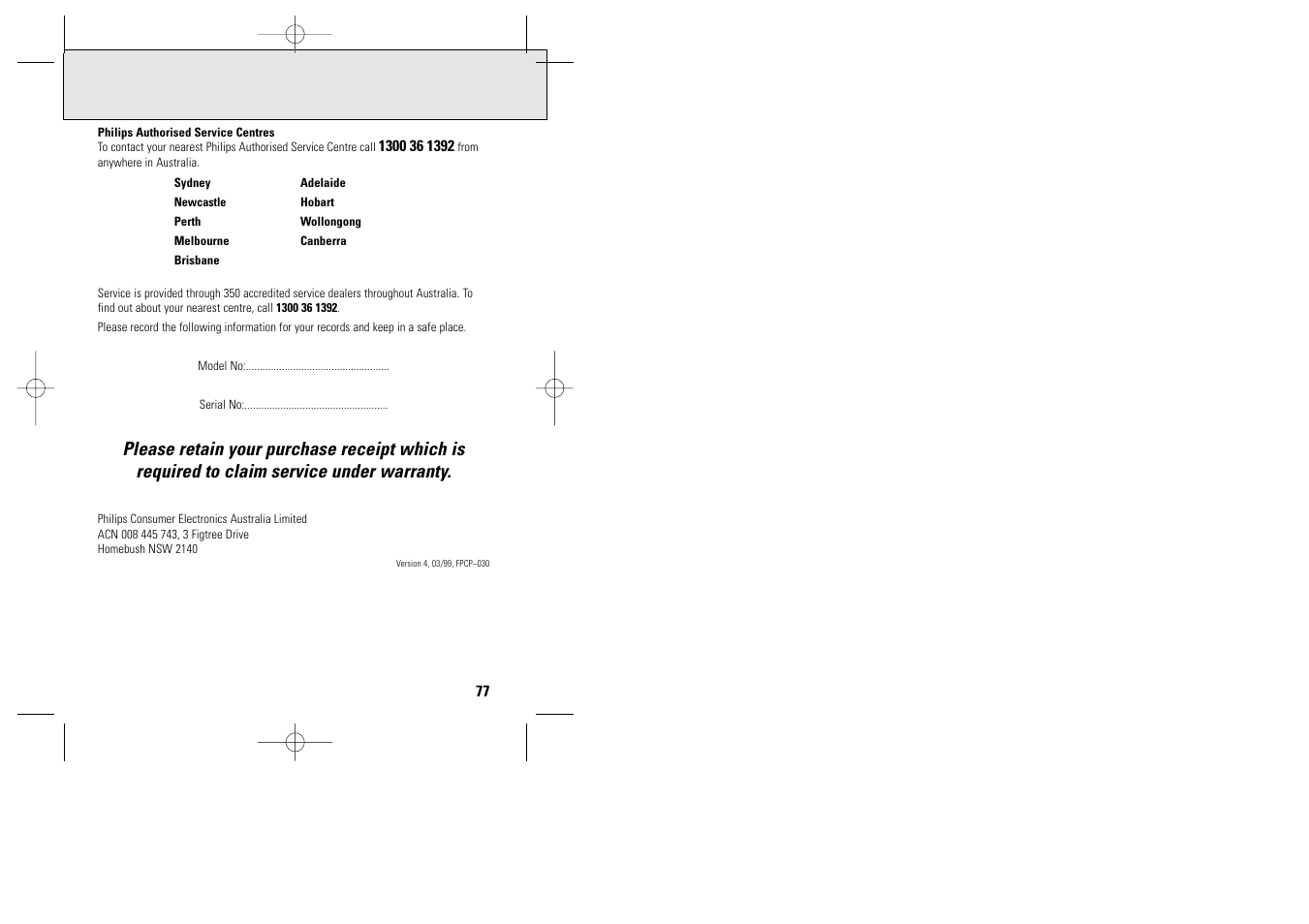 Philips ACT 7585 User Manual | Page 60 / 65