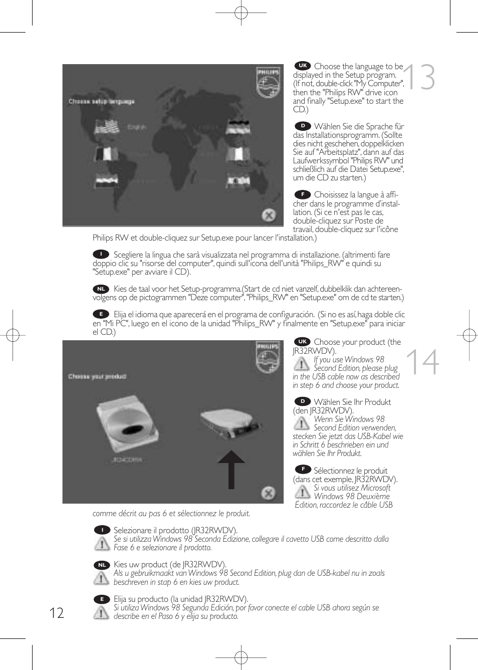 Philips JackRabbit JR32RWDV User Manual | Page 12 / 60