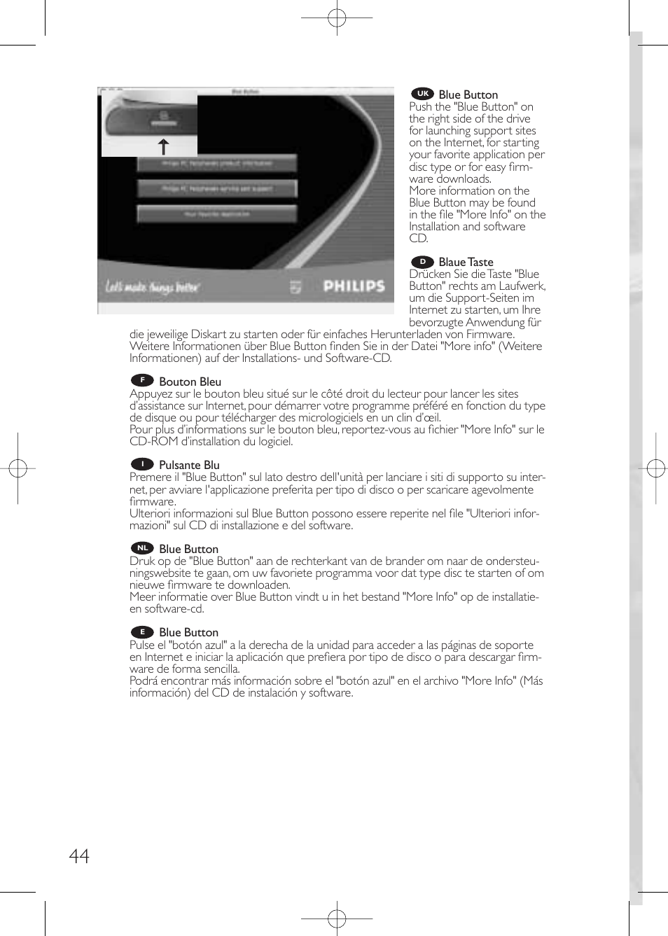 Philips JackRabbit JR32RWDV User Manual | Page 44 / 60