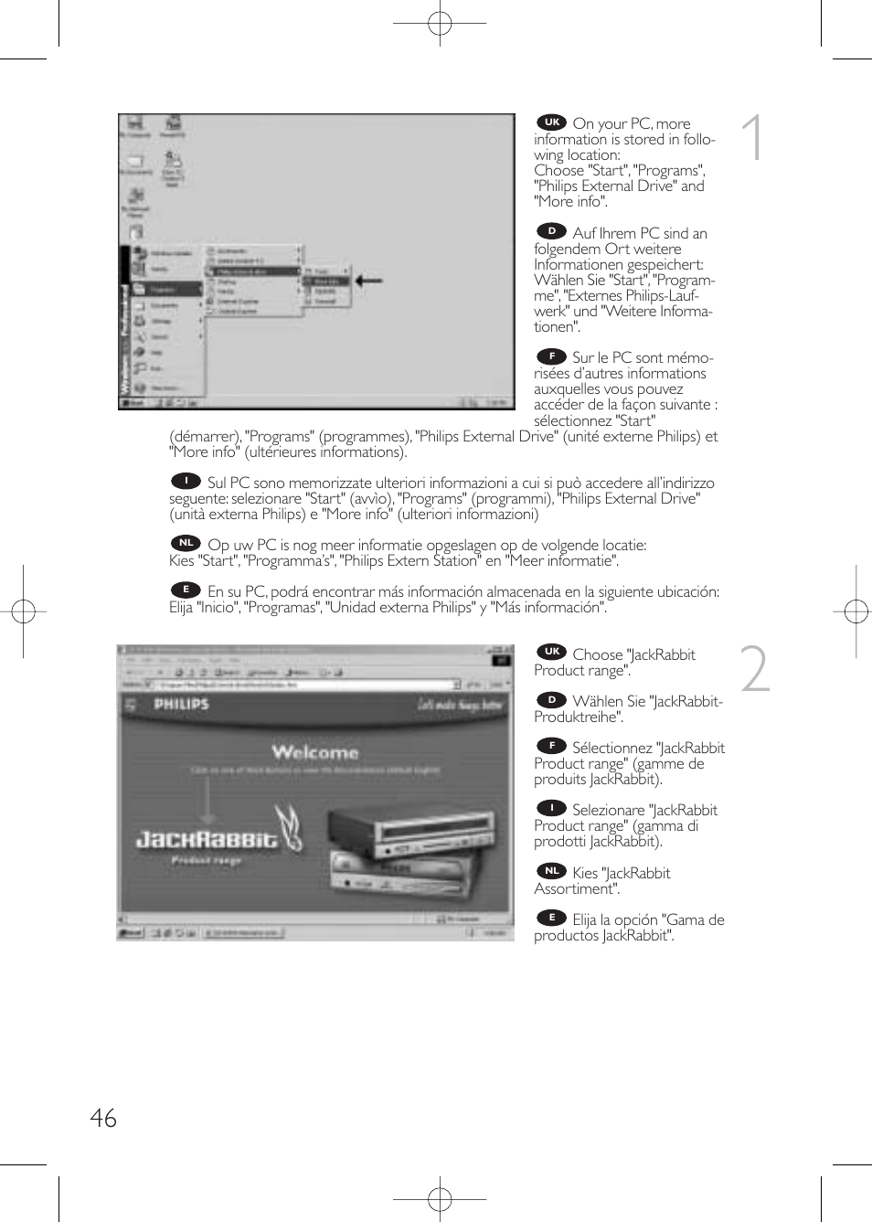 Philips JackRabbit JR32RWDV User Manual | Page 46 / 60