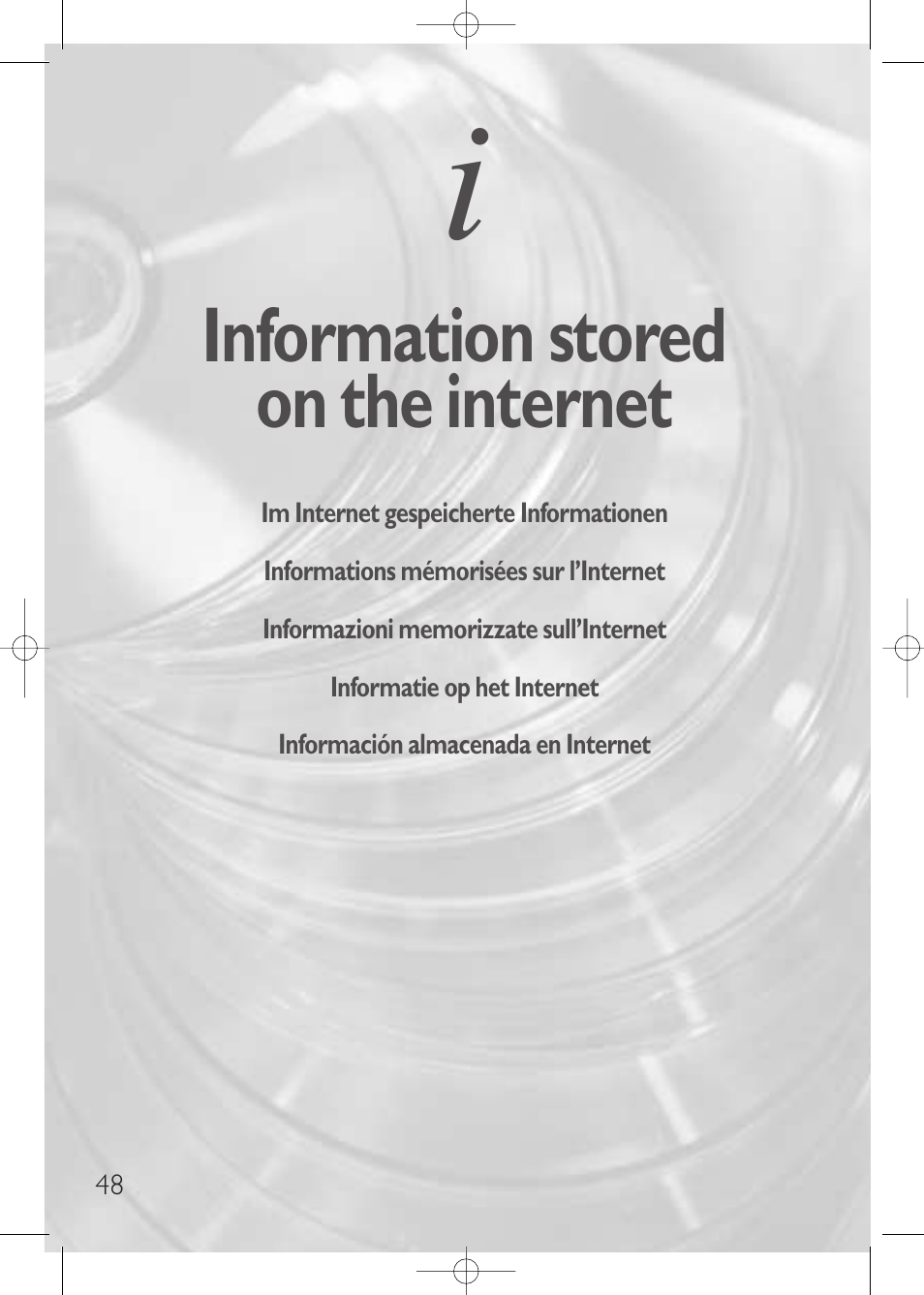 Information stored on the internet | Philips JackRabbit JR32RWDV User Manual | Page 48 / 60