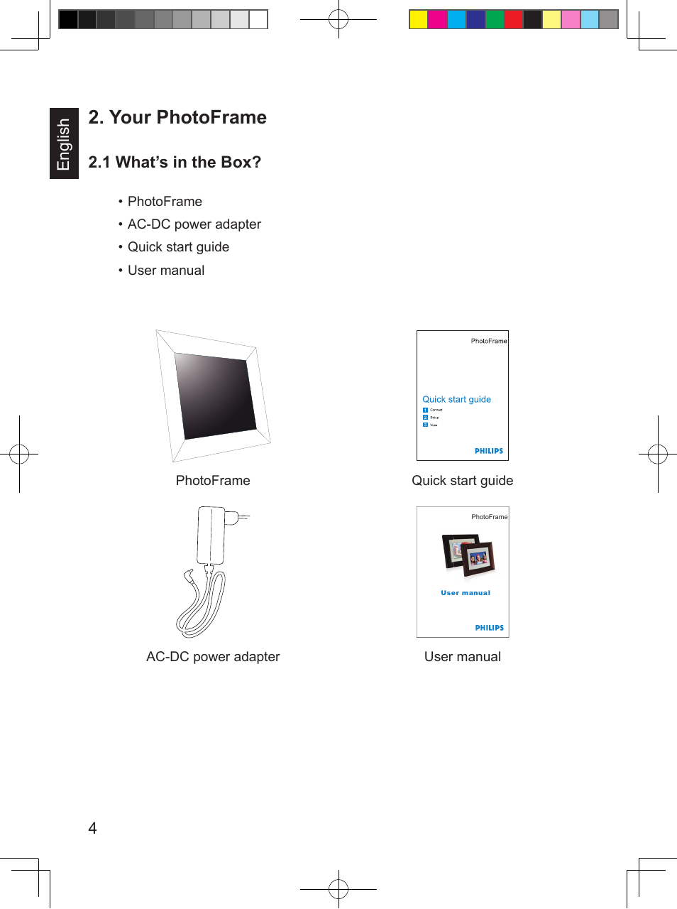 Your photoframe | Philips SPF3407/G7 User Manual | Page 12 / 96