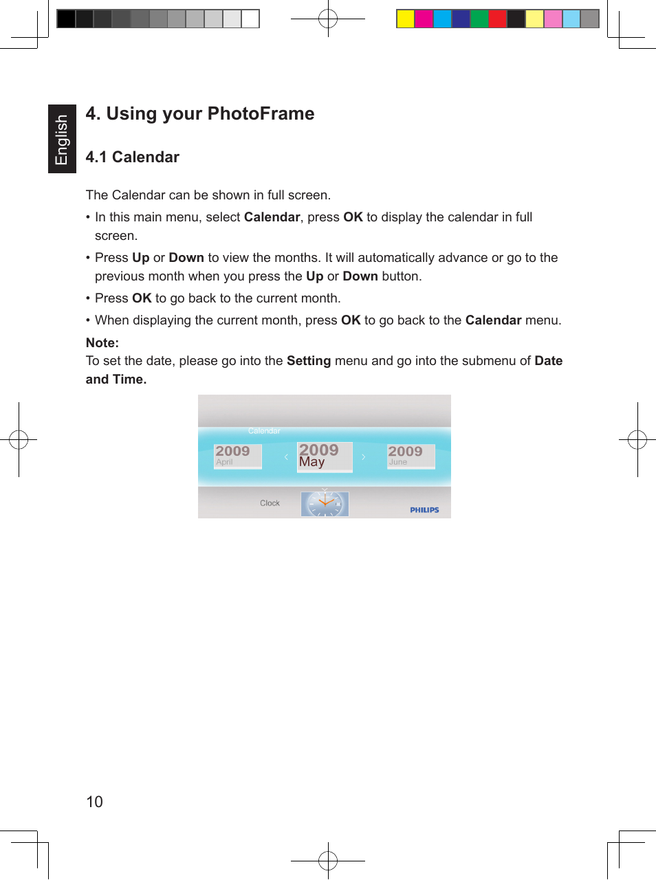 Using your photoframe | Philips SPF3407/G7 User Manual | Page 18 / 96