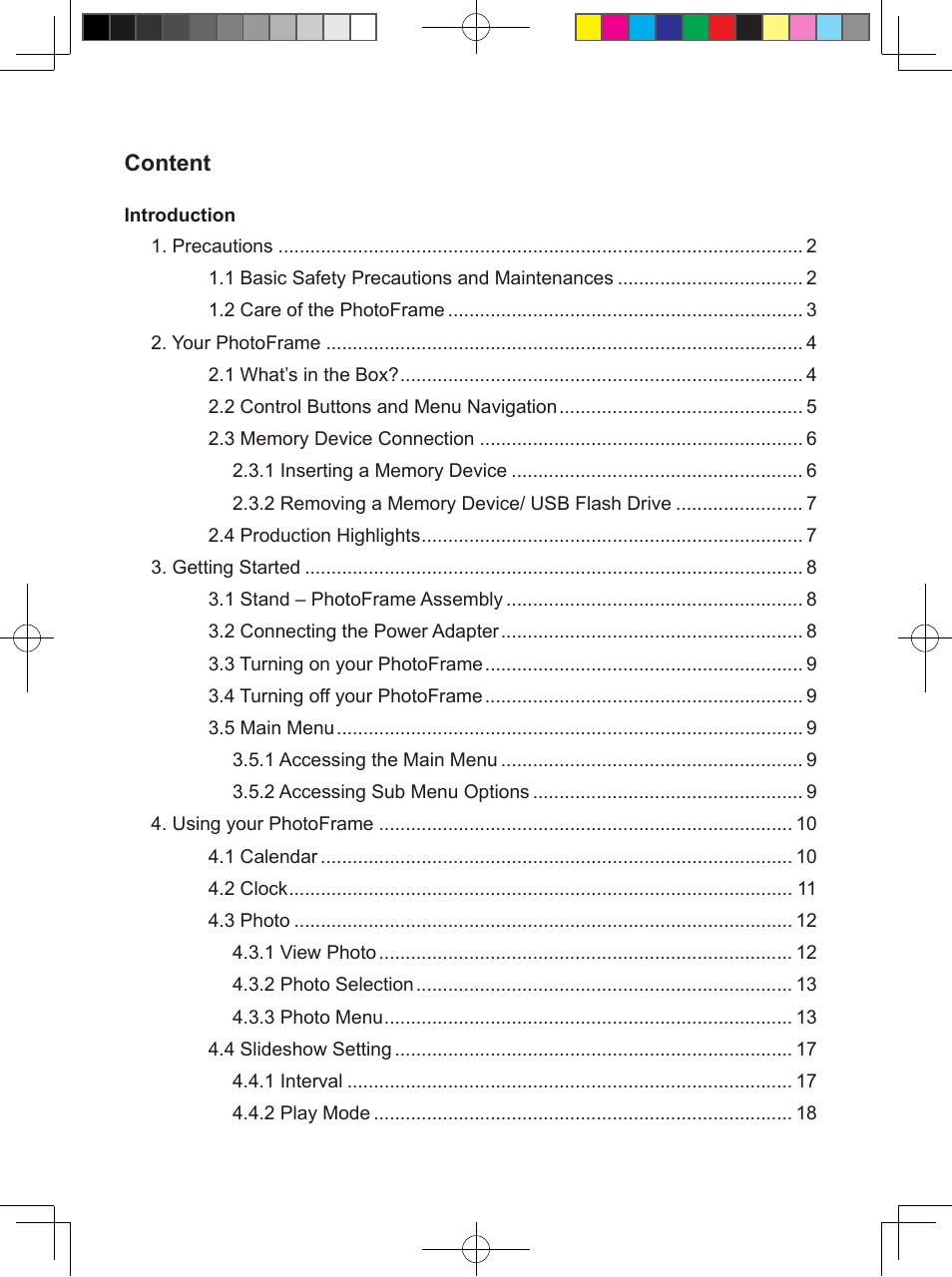 Philips SPF3407/G7 User Manual | Page 3 / 96