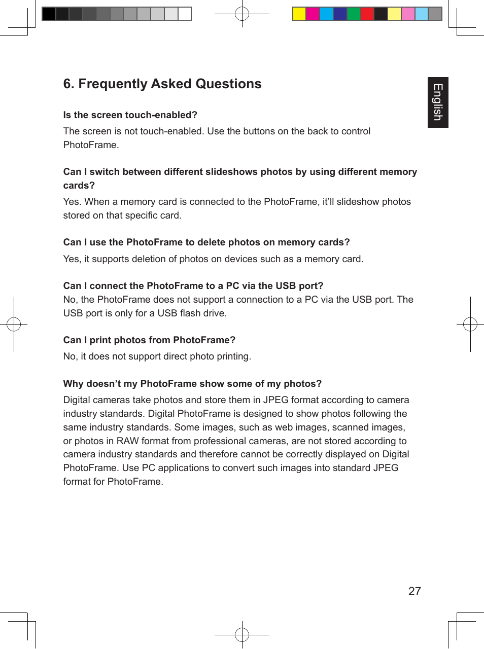 Frequently asked questions | Philips SPF3407/G7 User Manual | Page 35 / 96