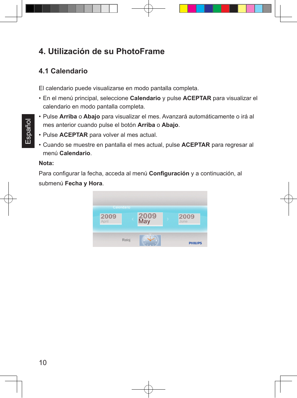 Utilización de su photoframe | Philips SPF3407/G7 User Manual | Page 74 / 96