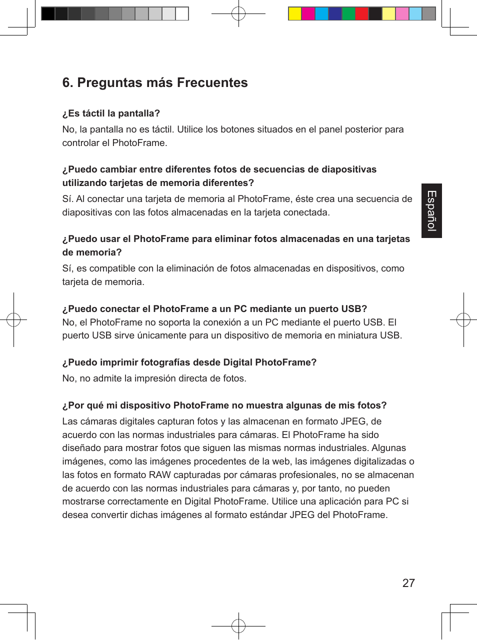 Preguntas más frecuentes | Philips SPF3407/G7 User Manual | Page 91 / 96