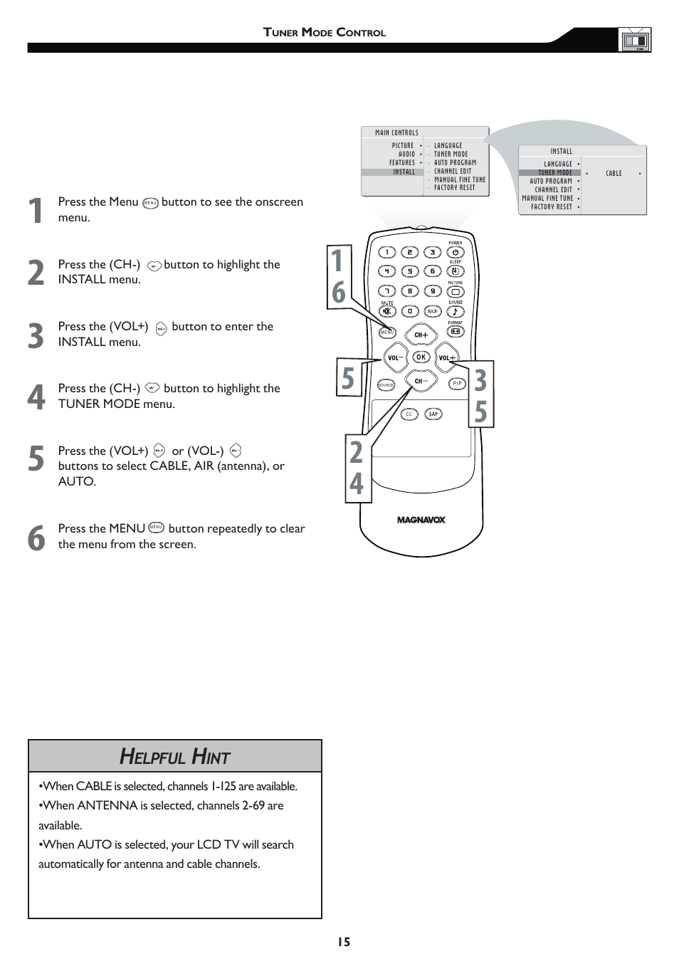 Philips 15MF/20MF User Manual | Page 15 / 39