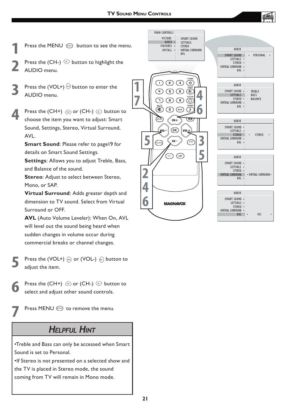 Philips 15MF/20MF User Manual | Page 21 / 39