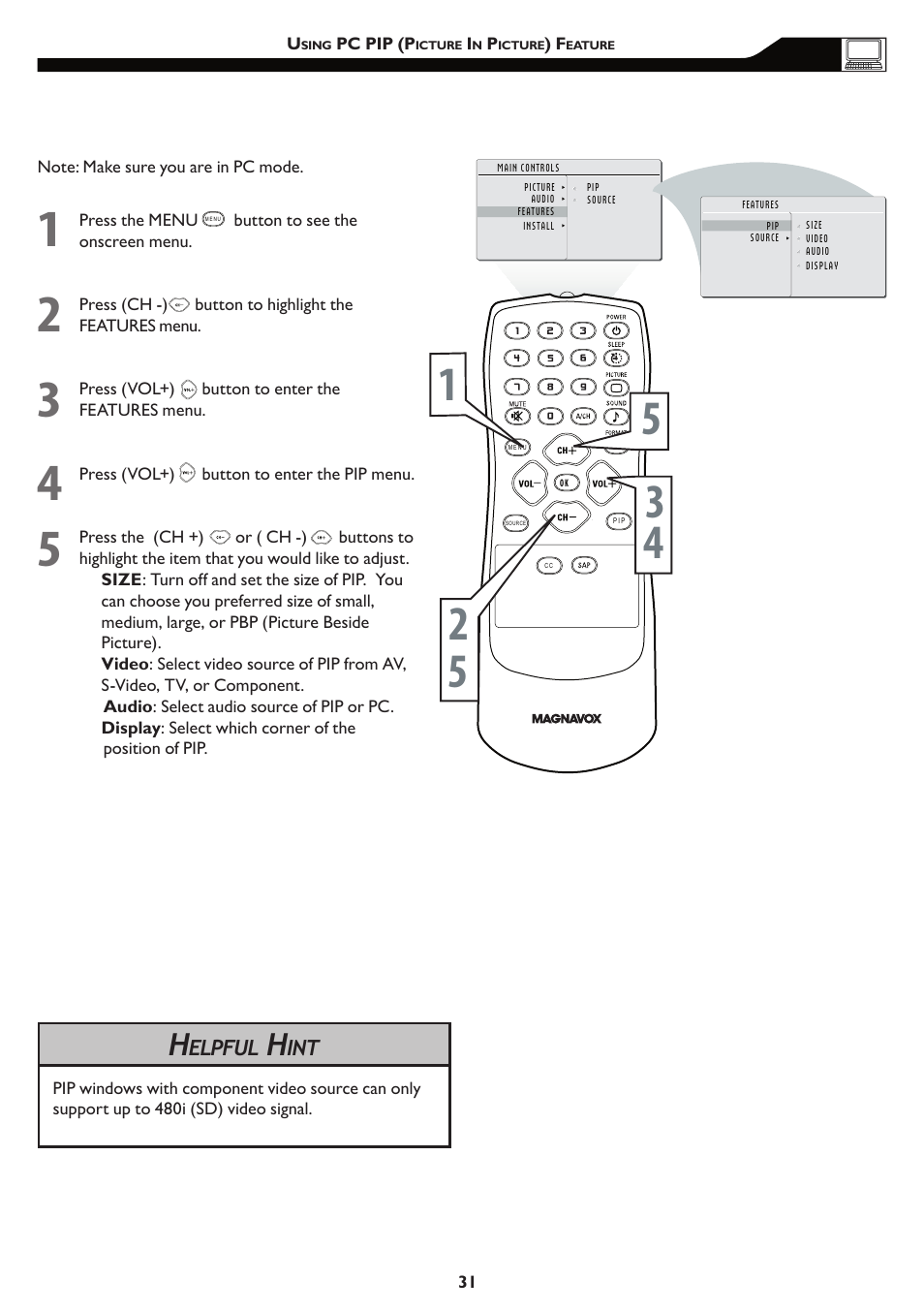 Philips 15MF/20MF User Manual | Page 31 / 39