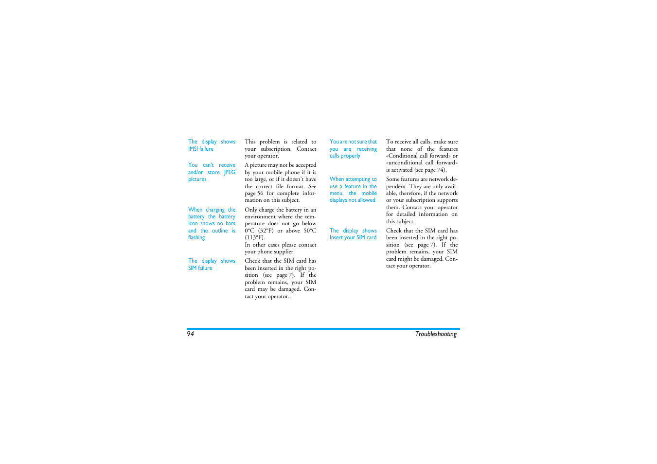 Philips 530 User Manual | Page 96 / 104