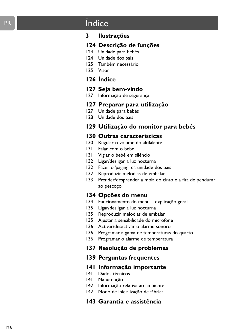 Índice | Philips SCD489 User Manual | Page 126 / 244