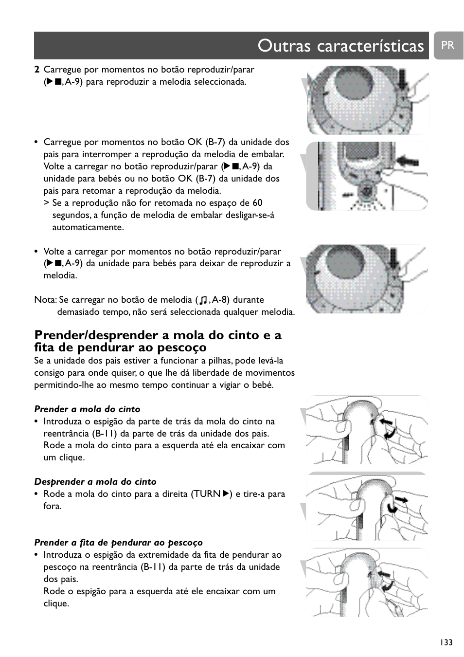 Outras características | Philips SCD489 User Manual | Page 133 / 244