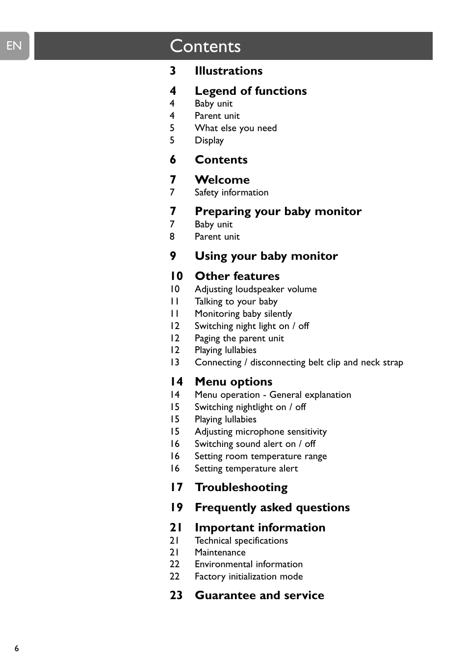 Philips SCD489 User Manual | Page 6 / 244