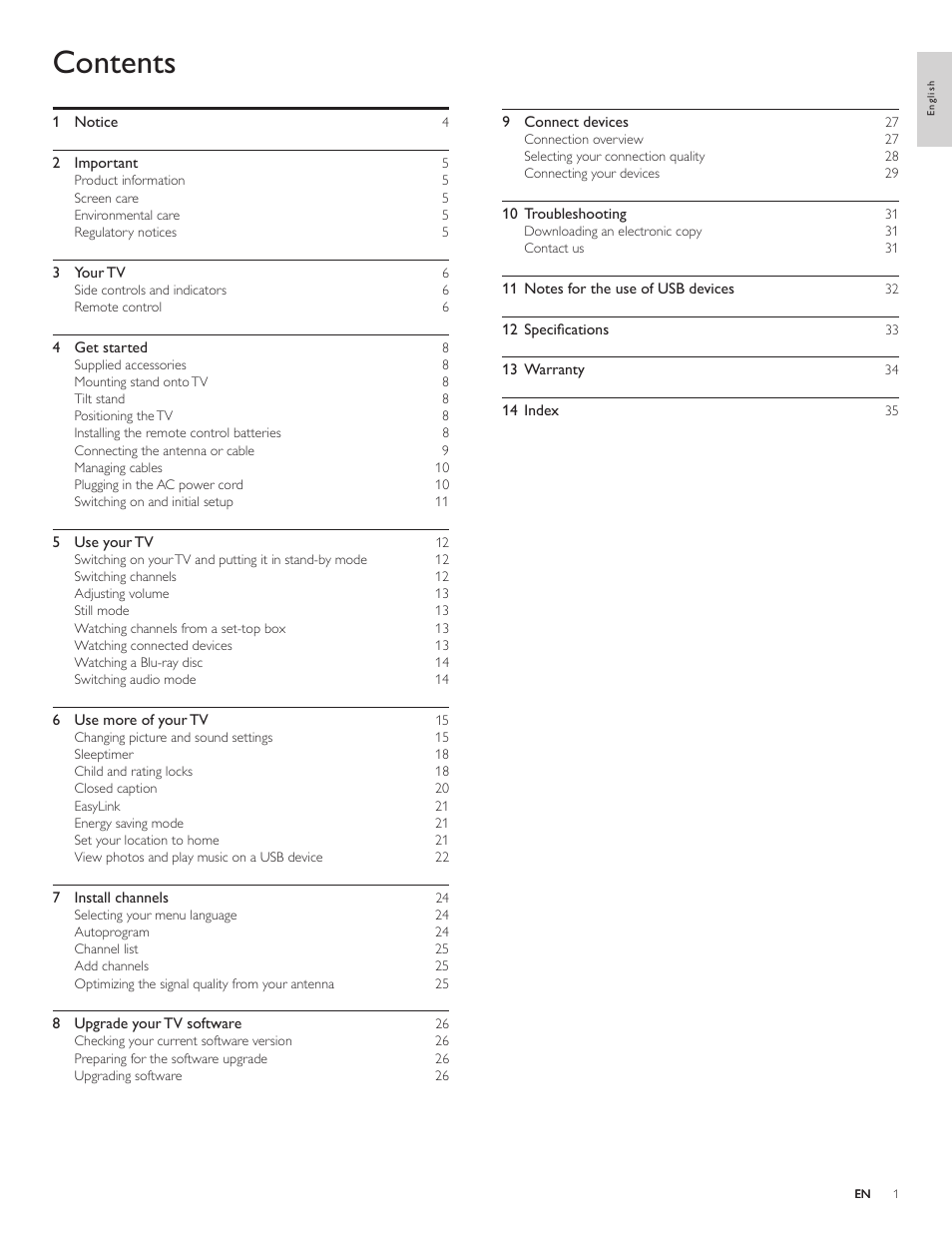 Philips 19PFL4505D User Manual | Page 2 / 37