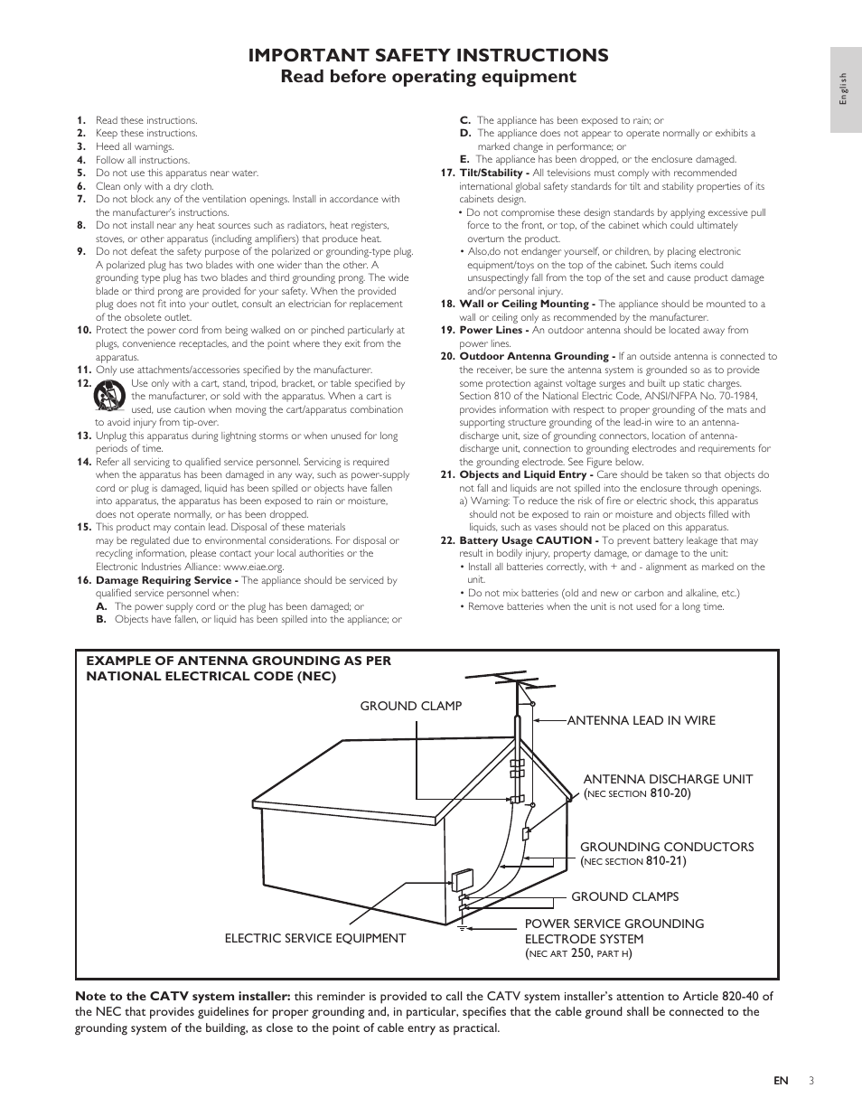 Philips 19PFL4505D User Manual | Page 4 / 37