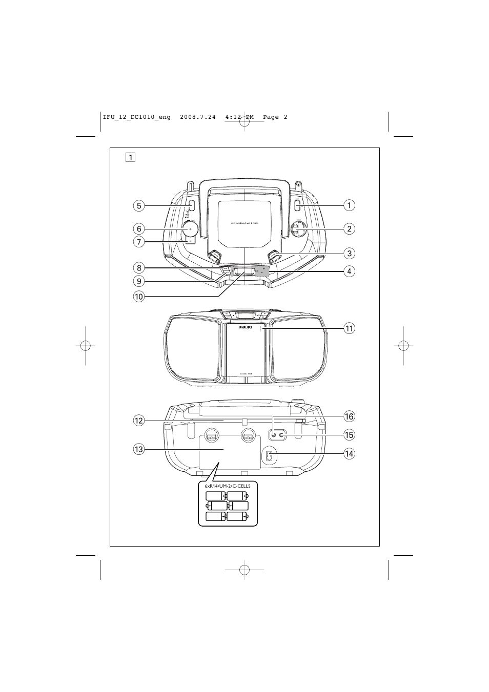 Philips DC1010 User Manual | Page 2 / 12