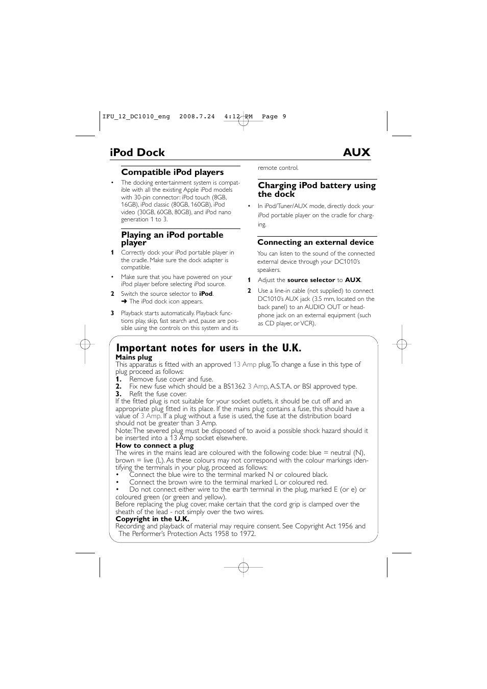 Philips DC1010 User Manual | Page 9 / 12