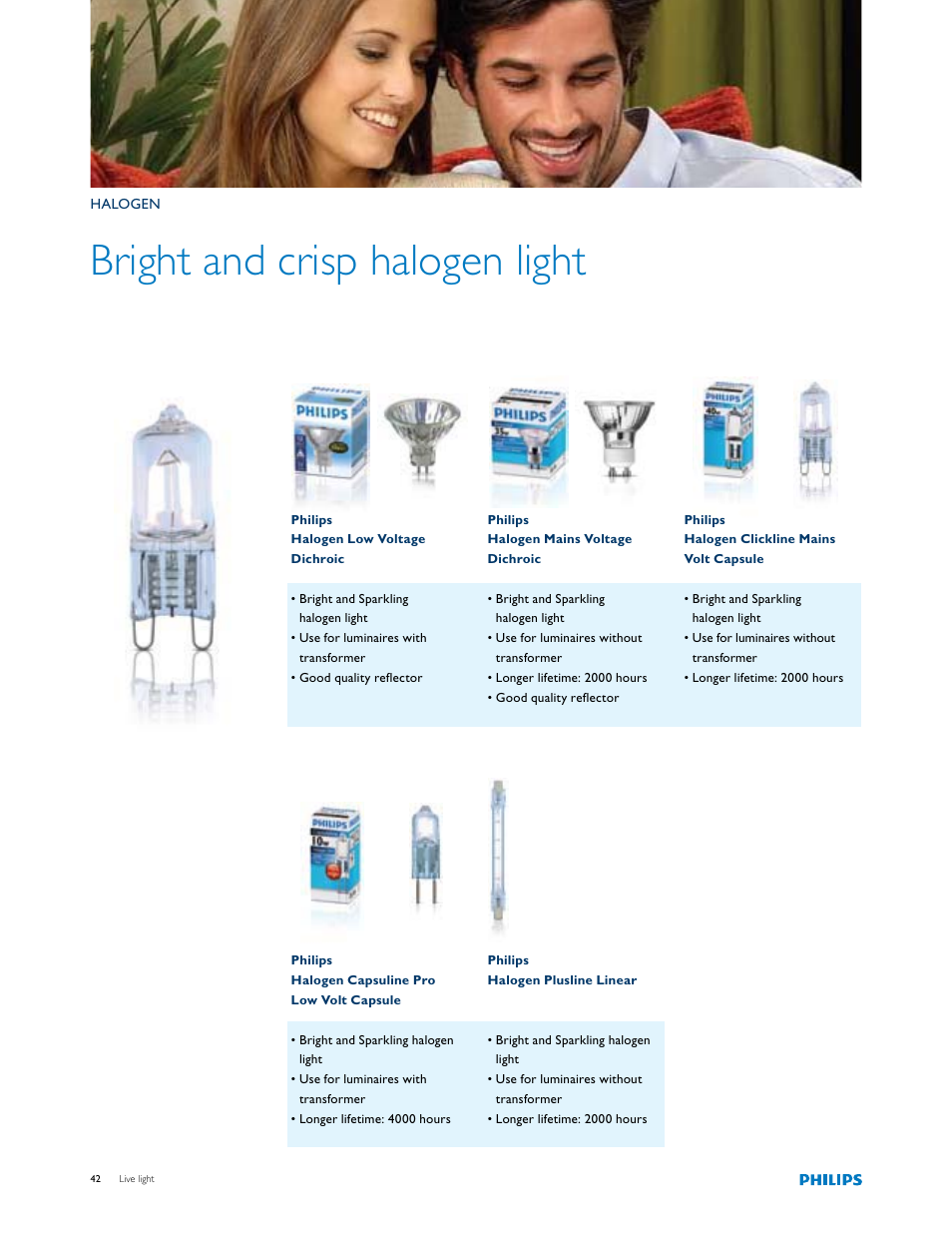 Philips Halogen Light User Manual | 2 pages