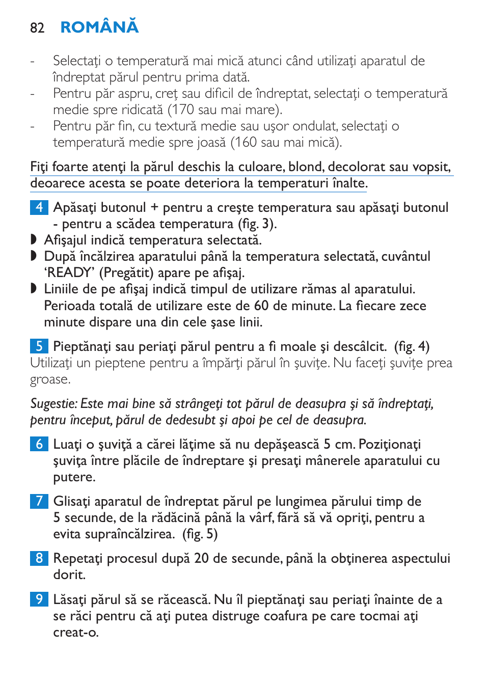 Philips SalonStraight Pro HP4667/00 User Manual | Page 82 / 124