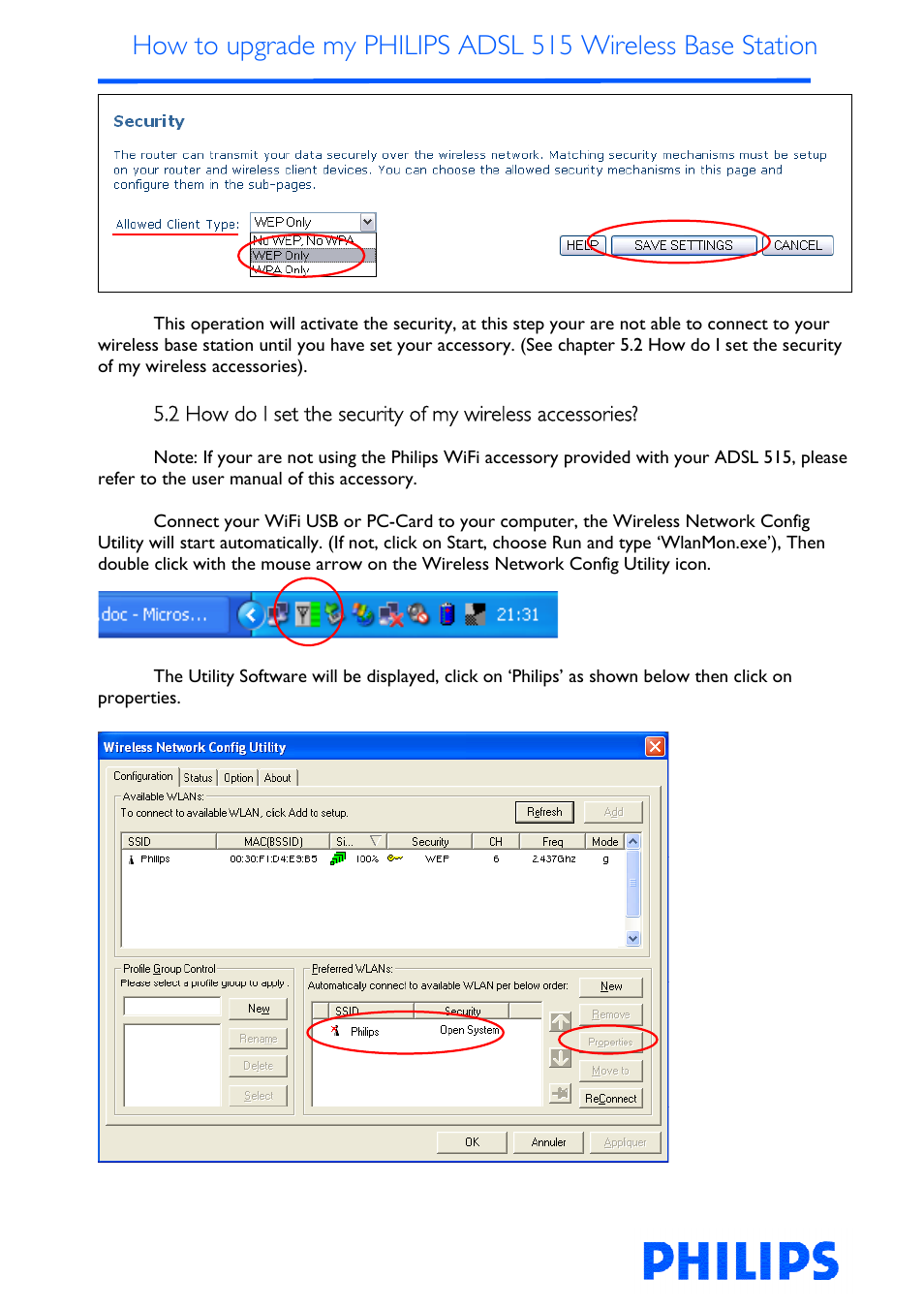 Philips ADSL 515 User Manual | Page 20 / 22