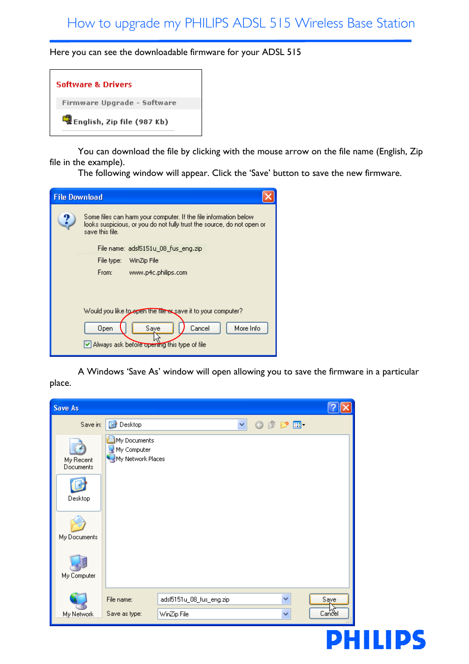 Philips ADSL 515 User Manual | Page 5 / 22