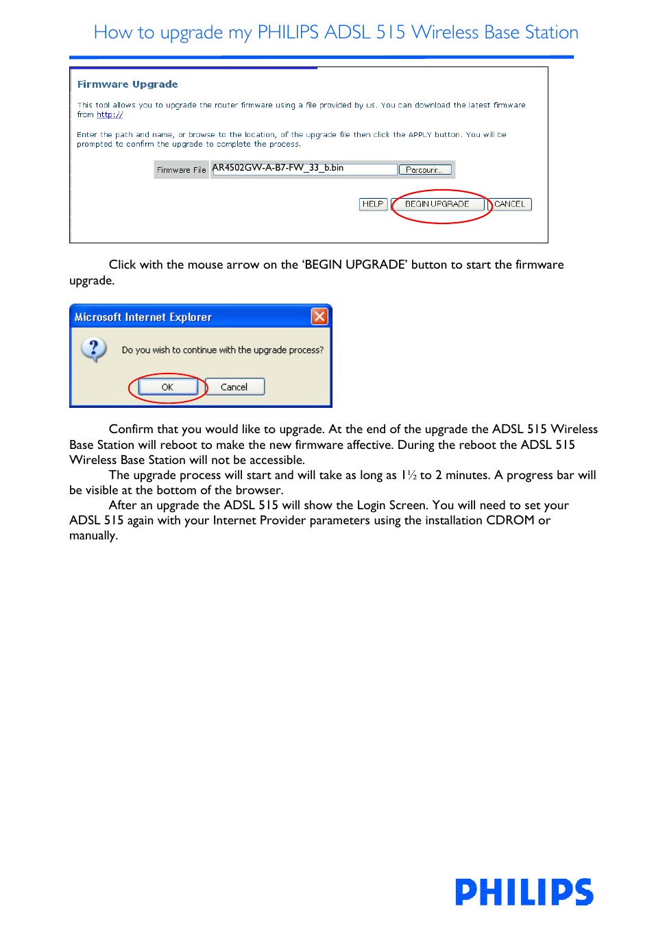 Philips ADSL 515 User Manual | Page 9 / 22