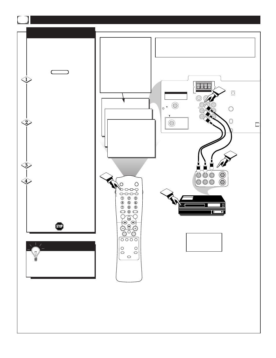 Ow to, Se the, Udio | Ideo, Nput, Acks, Mart, Nputs | Philips TP3697B1 User Manual | Page 32 / 56