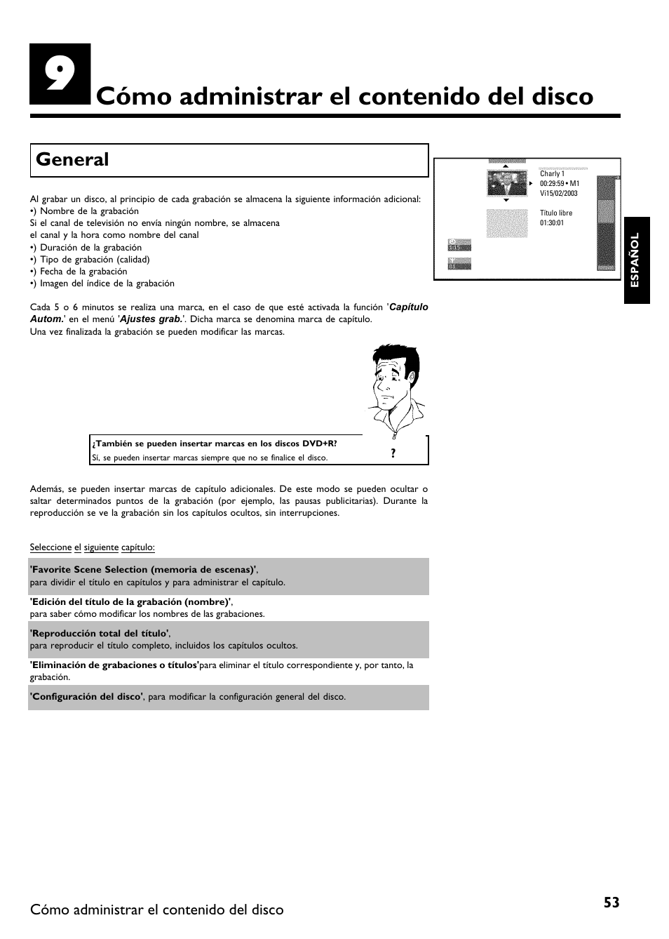 Philips DVDR 75 User Manual | Page 155 / 190