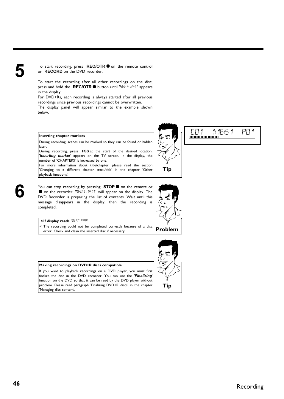 Philips DVDR 75 User Manual | Page 58 / 190