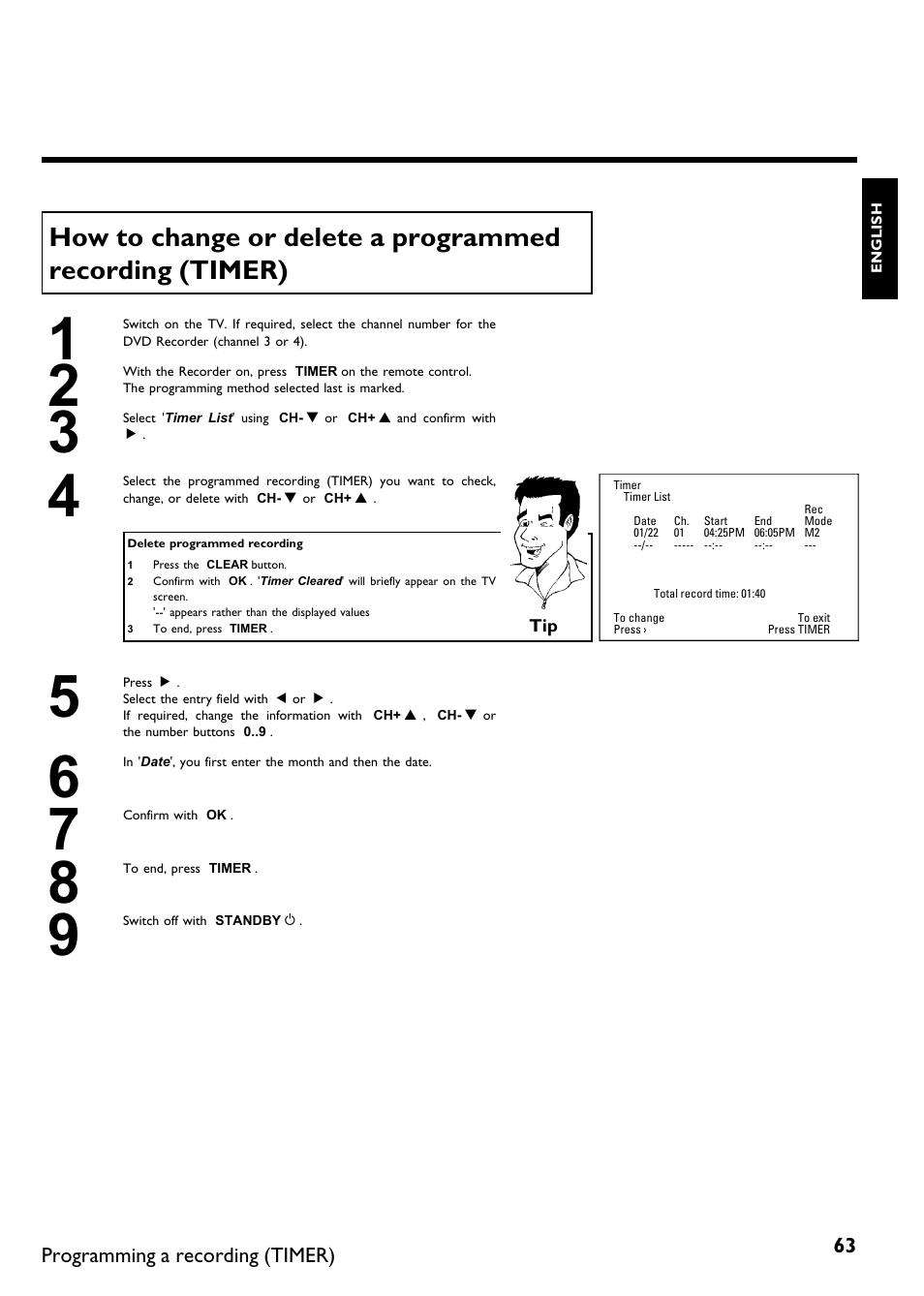 Philips DVDR 75 User Manual | Page 75 / 190