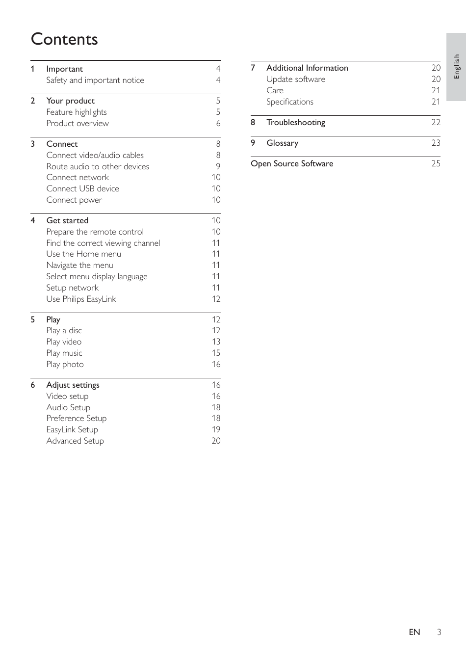 Philips BDP3008 User Manual | Page 2 / 30