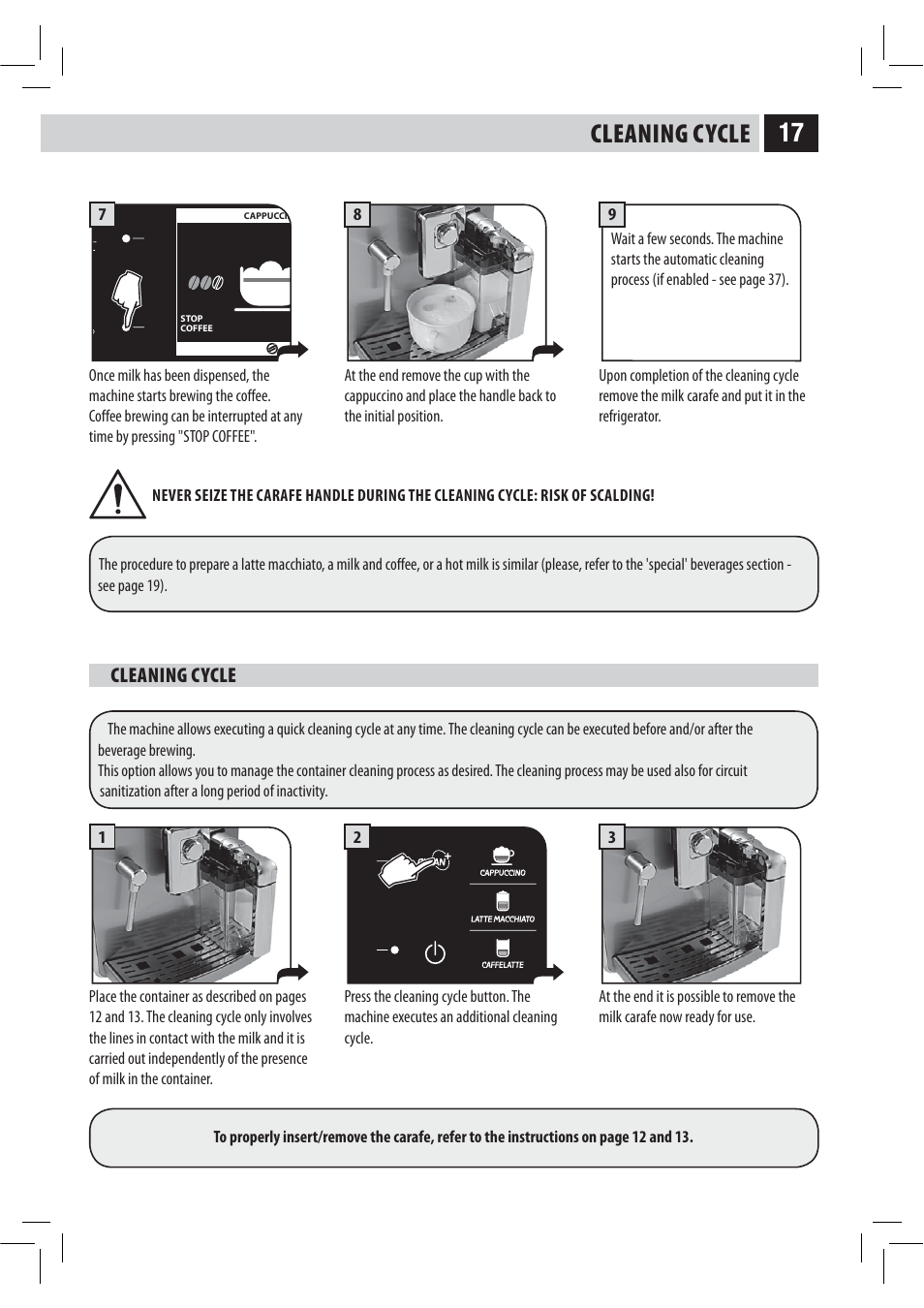 Cleaning cycle | Philips HD8946 User Manual | Page 21 / 60