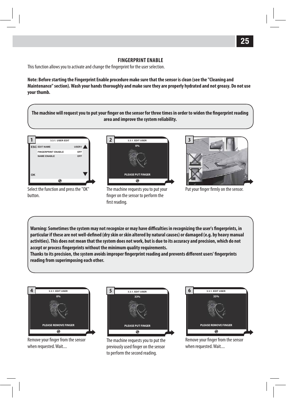 Fingerprint enable | Philips HD8946 User Manual | Page 29 / 60