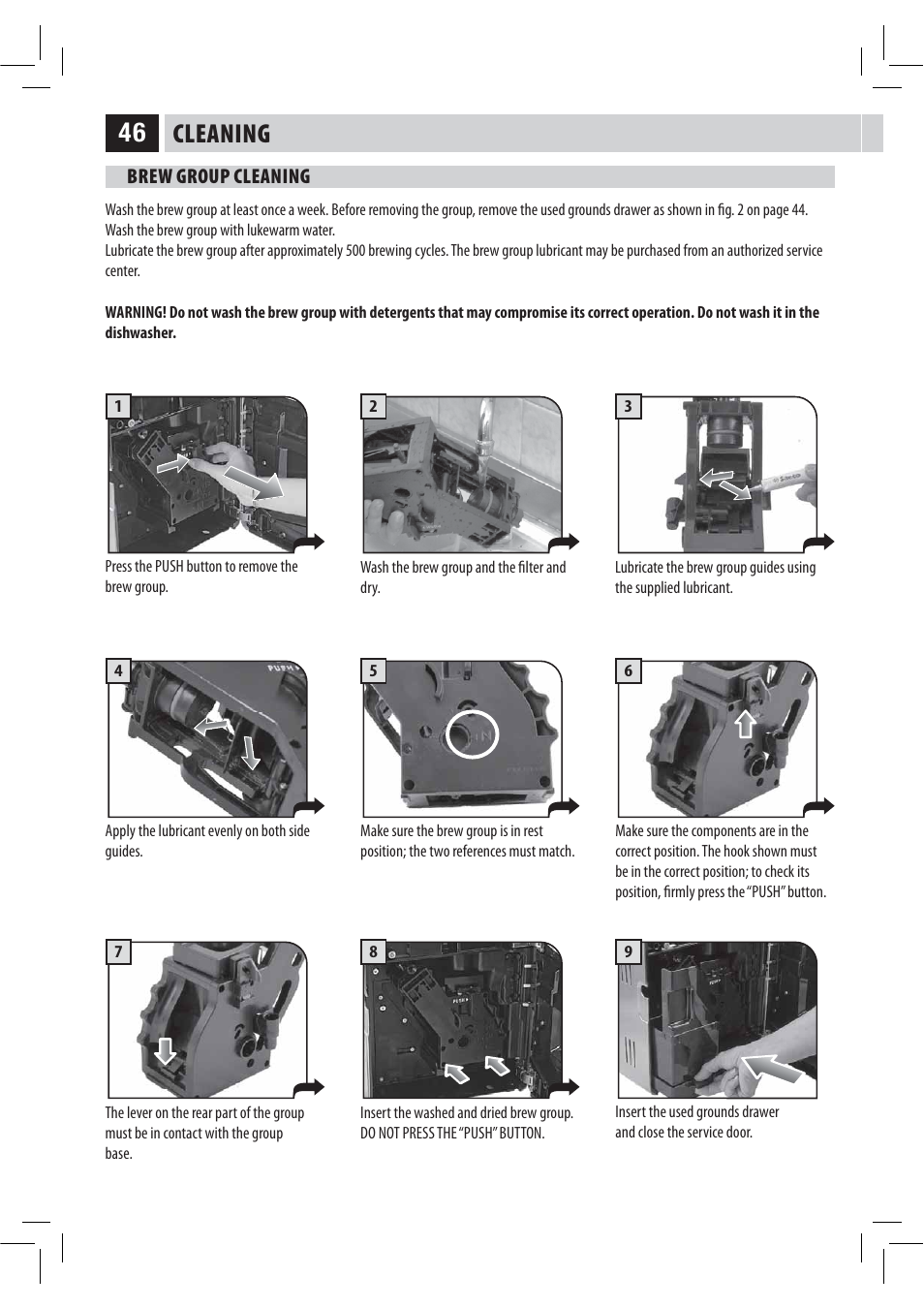 Cleaning | Philips HD8946 User Manual | Page 50 / 60