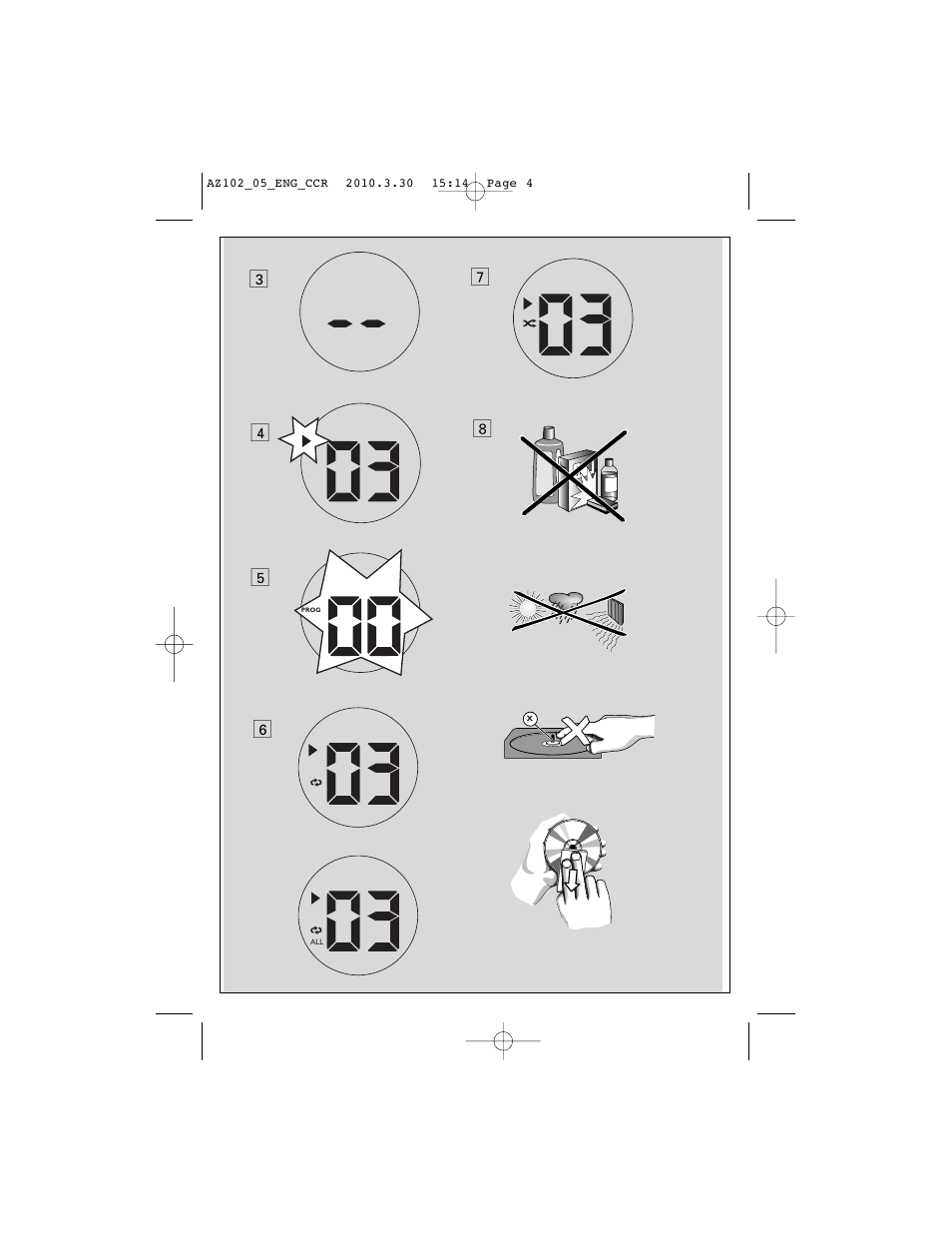 Philips CD SOUNDMACHINE AZ102N User Manual | Page 4 / 13