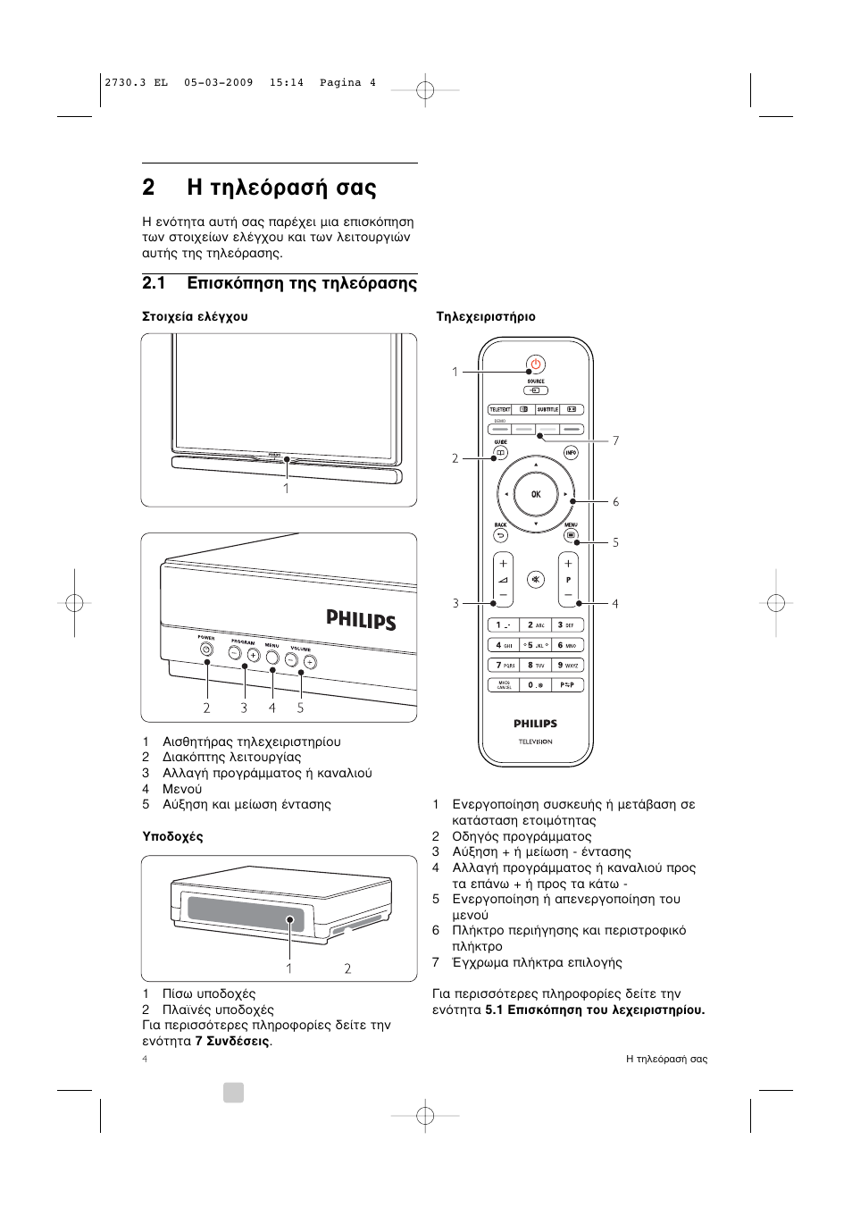 2∏ ùëïâﬁú·ы‹ ы, 1 ∂èûîﬁлыл щл˜ ùëïâﬁú·ыл | Philips 42PES0001D/H User Manual | Page 6 / 54