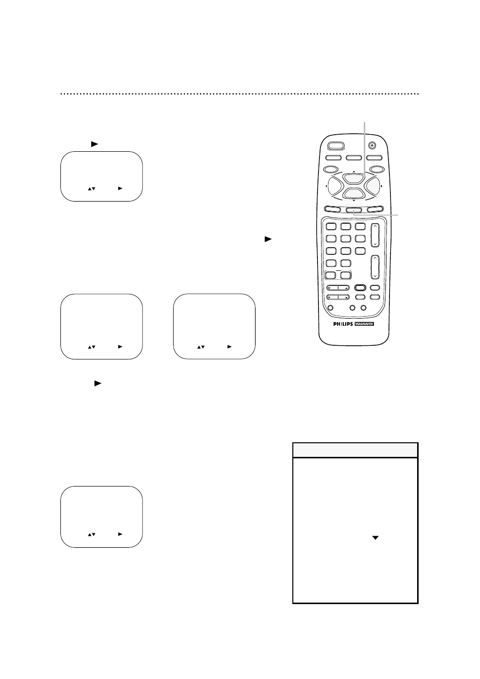 Smartlock (cont’d) 49, Helpful hints, Press the status/exit button | Example of specific sub-ratings | Philips CCA194AT User Manual | Page 49 / 68