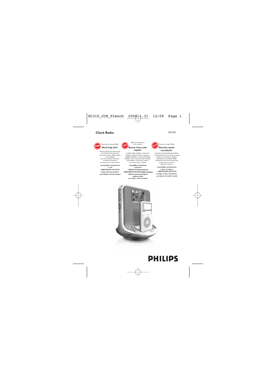 Philips DC 310/37 User Manual | 20 pages