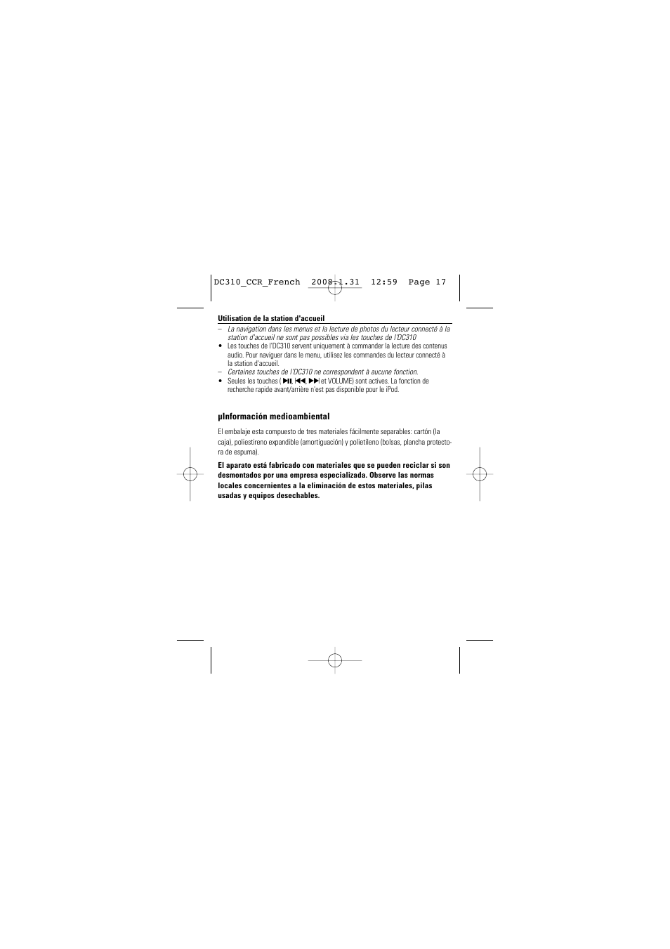 Philips DC 310/37 User Manual | Page 17 / 20