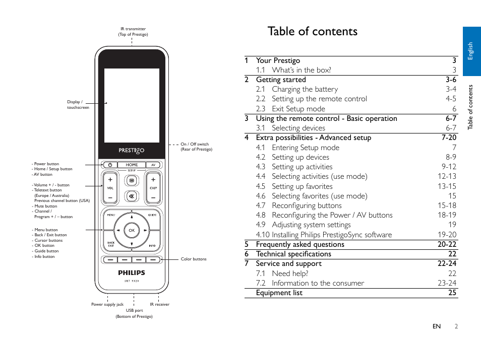 Philips SRT9320/27 User Manual | Page 2 / 26