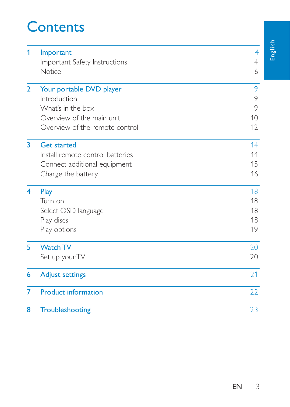 Philips PD9008 User Manual | Page 2 / 24