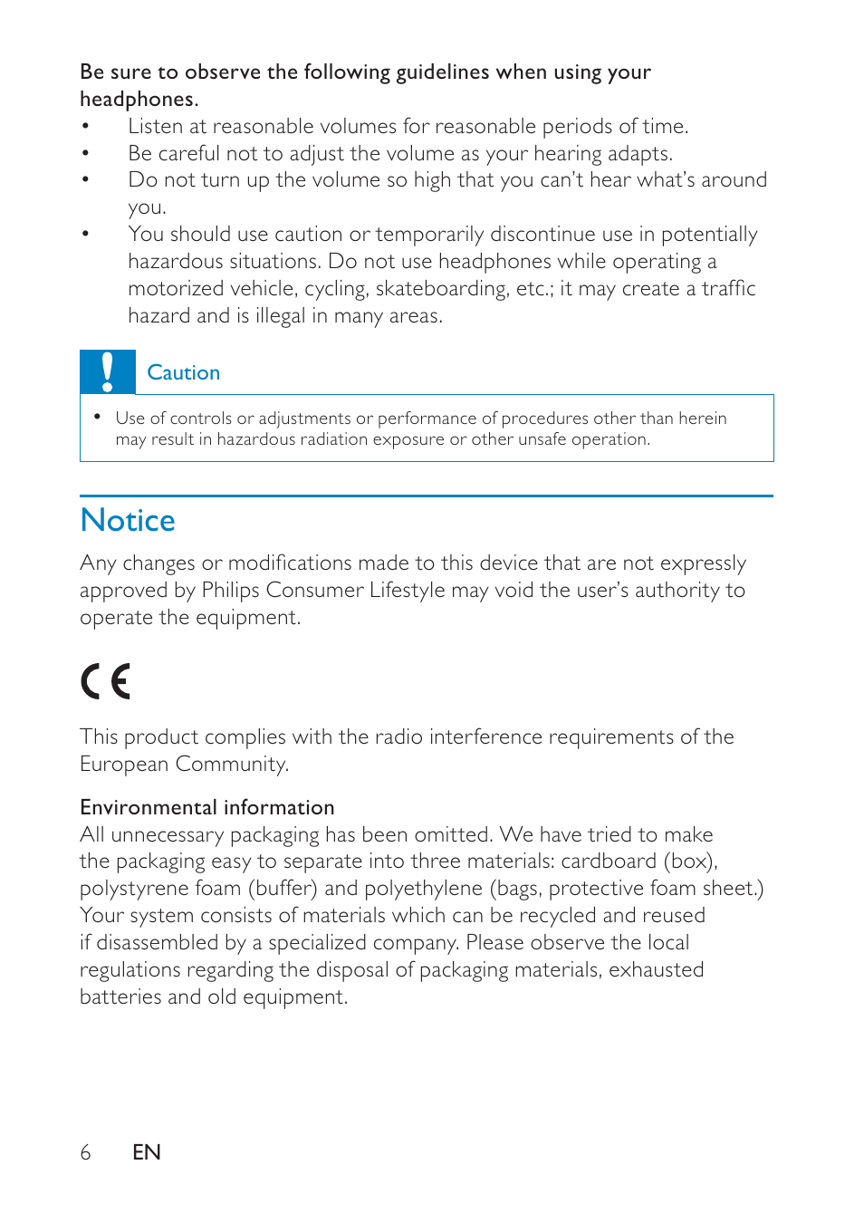 Notice | Philips PD9008 User Manual | Page 5 / 24